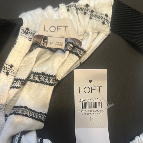 Women's White and Black Striped Top - Picture 5 of 5